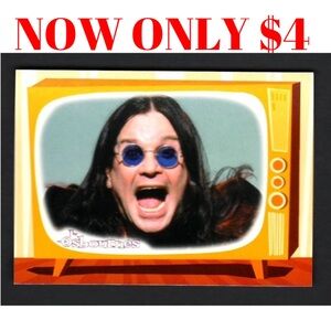Ozzy Osborne Black Sabbath The Osbornes Show 2002 Rock Music Cards